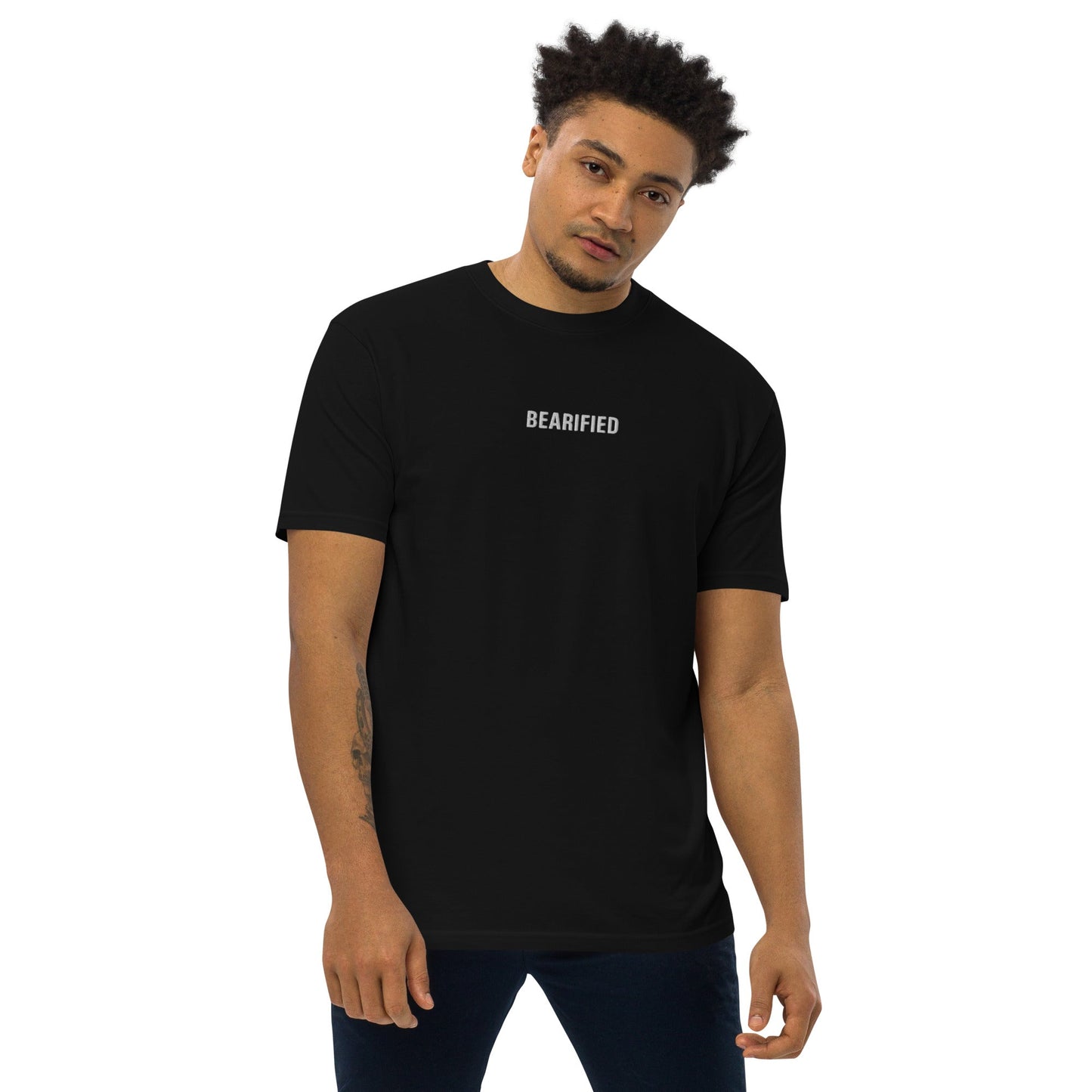 BEARIFIED Men’s premium heavyweight tee (NFT Discount)